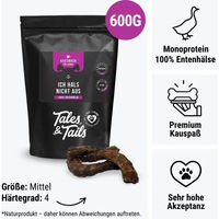 Produktbild von Tales & Tails Naturkaukartikel Ente Monoprotein für alle Altersstufen 600g