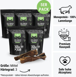 Produktbild von Tales & Tails Naturkaukartikel Lamm Rumlungern Monoprotein 400g