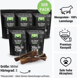 Produktbild von Tales & Tails Naturkaukartikel Lamm Rumlungern Monoprotein 400g