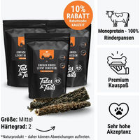 Produktbild von Tales & Tails Naturkaukartikel Rind Monoprotein ohne Farb- und Aromastoffe 400g