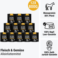 Produktbild von Tales & Tails Pferdich Monoprotein Sensitive Pferdefutter 400g Dose