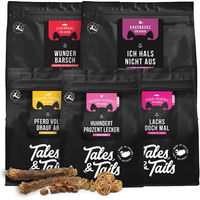 Produktbild von Tales & Tails Probierpaket Hundeleckerli mit Lachs, Pferd, Huhn und Fisch