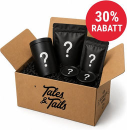 Produktbild von Tales & Tails Sherlock Bones Mystery-Box aus Pappe in Schwarz