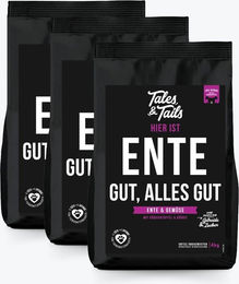 Tales & Tails Softes Trockenfutter Ente Monoprotein für erwachsene Hunde 3x4 kg – Bild 1 von 11