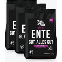 Produktbild von Tales & Tails Softes Trockenfutter Ente Monoprotein für erwachsene Hunde 3x4 kg