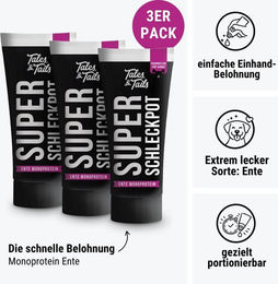 Tales & Tails Super Schleckpot Paste Ente für alle Altersstufen und Größen 75g – Bild 1 von 1