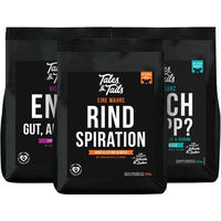 Produktbild von Tales & Tails Trockenfutter Dreier Paket Getreidefrei mit hohem Fleischanteil Forelle Hering Lamm Ente 4,5kg