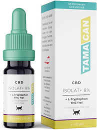 TAMACAN ISOLAT+ CBD Öl zur Beruhigung für Katzen mit L-Tryptophan 10ml – Bild 1 von 4