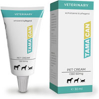 Produktbild von TAMACAN Pfotenbalsam CBD Pflegecreme für Hunde Katzen und Pferde
