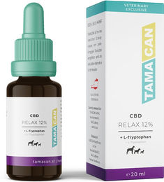 TAMACAN RELAX CBD Öl für Hunde mit L-Tryptophan zur Beruhigung – Bild 1 von 3