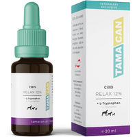 Produktbild von TAMACAN RELAX CBD Öl für Hunde mit L-Tryptophan zur Beruhigung