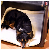 Produktbild von Tami Aufblasbare Hundetransportbox XS Braun mit Airbagfunktion für kleine Hunde