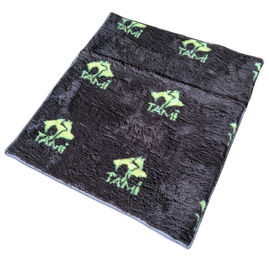 Produktbild von TAMI Hundedecke Autoschondecke wasserdicht aus Plüsch Braun XL 92x79cm