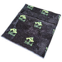 Produktbild von TAMI Hundedecke Autoschondecke wasserdicht aus Plüsch Braun XL 92x79cm