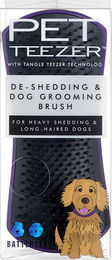 Tangle Teezer Pet Teezer De-shedding Bürste für Hunde und Katzen in Schwarz-Lila aus Kunststoff – Bild 1 von 13
