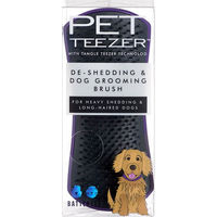 Produktbild von Tangle Teezer Pet Teezer De-shedding Bürste für Hunde und Katzen in Schwarz-Lila aus Kunststoff