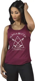 Produktbild von Tank-Top Flags&Cup Lima für Damen in Rosa Größe L