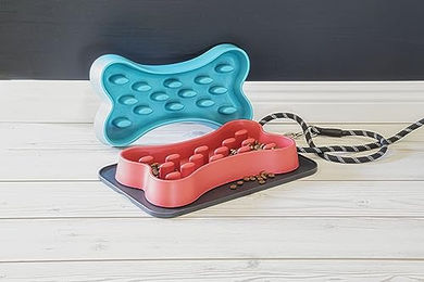 Tarhong Slow Feeder Anti Schling Eimer für Hunde in Rot - 1,4 l – Bild 1 von 1