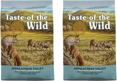 Produktbild von Taste of the Wild Appalachian Valley Getreidefreies Hundefutter mit Wild, Lamm, Ente und Fisch 24,4 kg - 2 x 12,2 kg