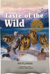 Produktbild von Taste of the Wild Wetlands Trockenfutter für Hunde mit Ente Wachtel und Truthahn getreidefrei 2 x 12,2 kg - 2 x 12,2 kg