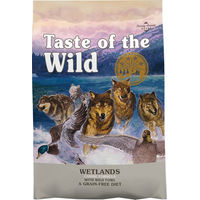 Produktbild von Taste of the Wild Wetlands Trockenfutter für Hunde mit Ente Wachtel und Truthahn getreidefrei 2 x 12,2 kg - 2 x 12,2 kg