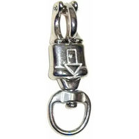 Produktbild von Tattini Anti-Panik-Karabiner für Pferde mit runder Kammer aus Metall in Silber