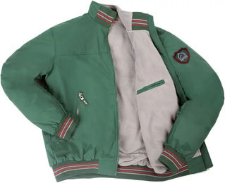 Produktbild von Tattini Avon Bomberjacke für Kinder aus Nylon grün wasserabweisend für den Winter Größe 12 Jahre