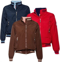 Produktbild von Tattini Avon Bomberjacke für Kinder aus wasserabweisendem Nylon für den Winter in Rot und Braun Größe 8 Jahre