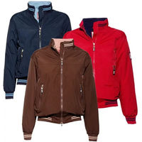 Produktbild von Tattini Avon Bomberjacke für Kinder aus wasserabweisendem Nylon für den Winter in Rot und Braun Größe 8 Jahre