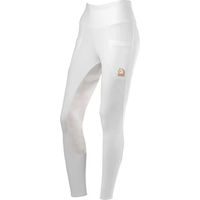 Produktbild von Tattini Begonia Turnierleggings Damen mit Full Grip Silikon Weiß Größe 38