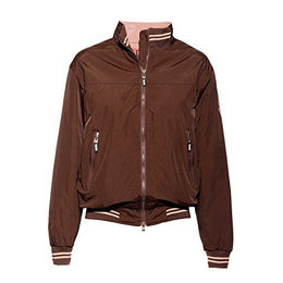Tattini Bomber Tamigi Reitjacke aus Nylon für Damen und Herren in Braun XXL wasserabweisend Winterjacke – Bild 1 von 3