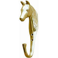 Produktbild von Tattini Brillenhalter Pferdekopf Skulptur aus Messing in Gold