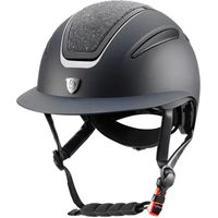 Produktbild von Tattini Cassiopea Cap mit Glitterplakette und Kristallen in Blau mit Verstellrad 59-61 cm