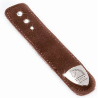 Produktbild von Tattini Close Contact Armband aus braunem Wildleder mit 3 Strasssteinen für Unisex