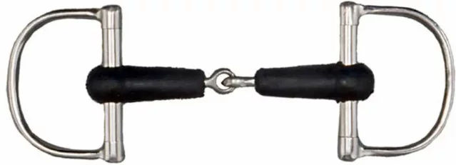 Tattini D-Ring Gebiss aus Edelstahl in Silber oder Schwarz – Bild 1 von 1