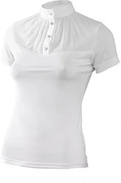 Produktbild von Tattini Damen Turnier-Reitpolo mit Tüll in Weiß Größe L