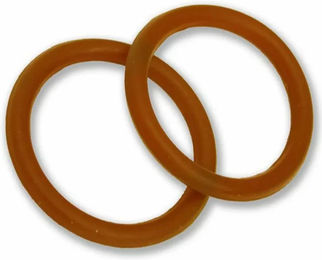 Tattini Elastische Ringe für Sicherheitssteigbügel aus Gummi Braun – Bild 1 von 1