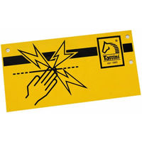 Produktbild von Tattini Elektrozaun Schild Gelb