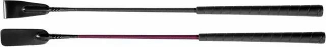 Tattini Englische Reitpeitsche aus Glasfaser mit rutschfestem Nylon-Griff in Rot und Schwarz – Bild 1 von 2