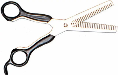 Produktbild von Tattini Entdichterschere aus Edelstahl für Mähne und Schweif in Silber