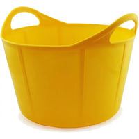 Produktbild von Tattini Flexibler Futtereimer aus Kunststoff Gelb 17 Liter - 17 l
