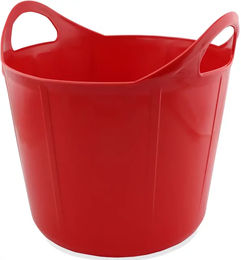 Produktbild von Tattini Flexibler Futtereimer aus Kunststoff Rot 28 Liter - 28 l