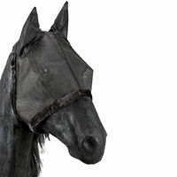 Produktbild von Tattini Fliegennetzmaske für Paddockpferde Schwarz