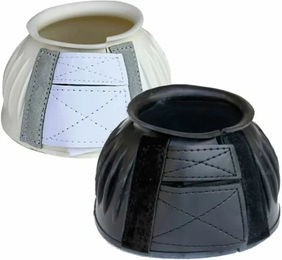 Tattini Gamaschen Offene Hufglocken aus Gummi mit Klettverschluss Schwarz XL – Bild 1 von 2