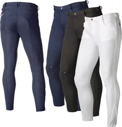 Tattini Herren Reithose Gold und Blau aus Baumwolle Größe 44 – Bild 1 von 2