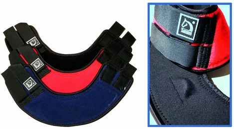Tattini Hi-Tech Hufglocken aus Neopren für Pferde in Schwarz oder Bunt Größe L – Bild 1 von 2