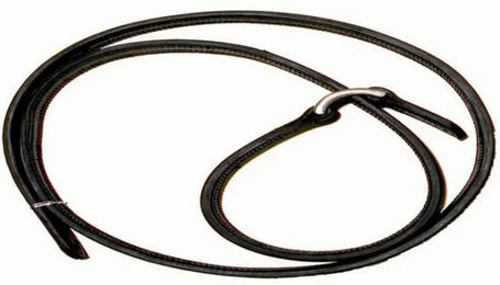 Tattini Leder-Zügel für Pferdegeschirre in Schwarz – Bild 1 von 2