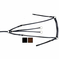 Produktbild von Tattini Martingala da Caccia Leder Schwarz Einheitsgröße