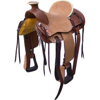 Produktbild von Tattini Natowa Westernsattel für Pferde aus Leder in Braun/Rot 16 Zoll