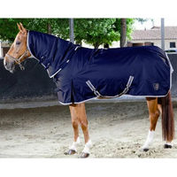 Produktbild von Tattini Outdoor-Decke aus Nylon mit abnehmbarem Halsteil in Blau Marine